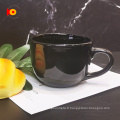Nordic Ins Style Ceramic Black Milk Tea tasses et soucoupes pour le bureau